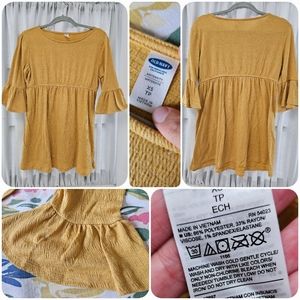 Old Navy Maternity Blouse, Golden Yellow, XS
